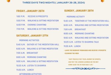 Weekend Meditation Retreat on Jan 27-28,2024